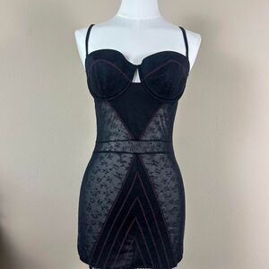 Victoria’s Secret Pink Stitch Corset Slip Bustier Dress